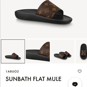 Louis Vuitton Sunbath Flat Mule Women’s 37 eu